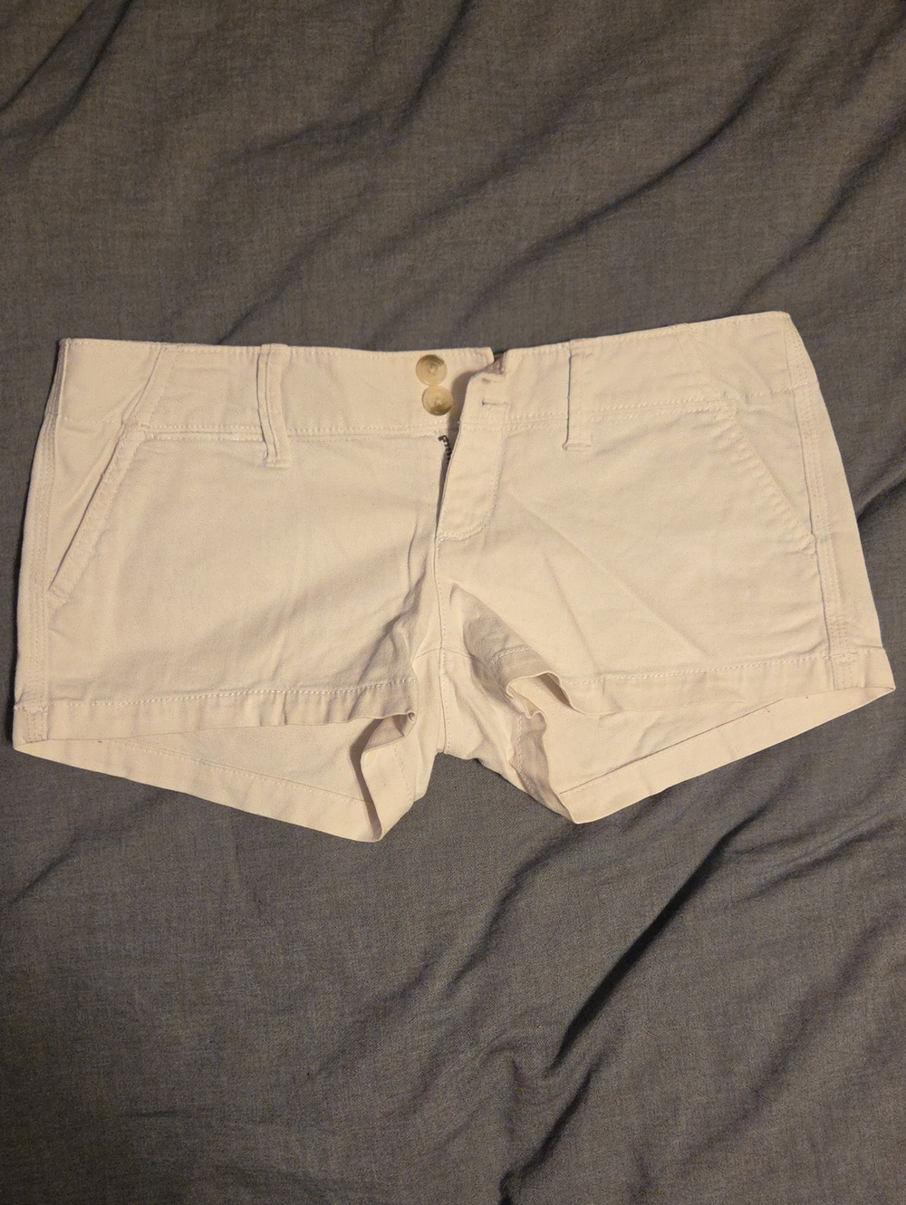 Women's Cream Cotton Shorts - Casual Summer Style
